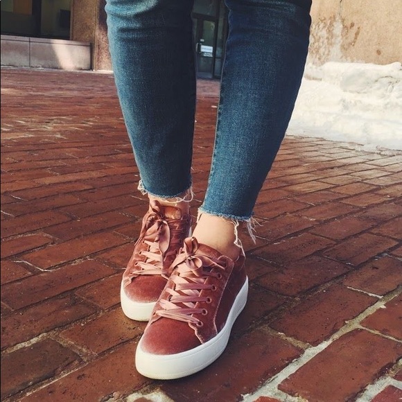 Steve Madden Shoes - Mauve Velvet Steve Madden Bertie Shoes